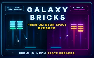 Galaxy Bricks - Play free online arcade games on BrickBreaker.app