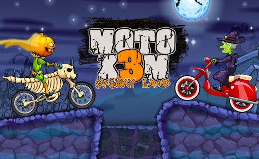 Moto X3M: Spooky Land - Play free online racing games on BrickBreaker.app